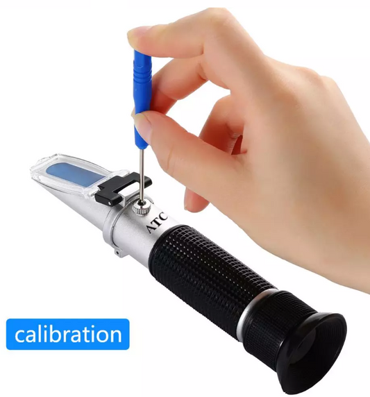 Refractometer Brix 0-32% Handheld ATC Tester for Sugar Fruit Wine Measurements