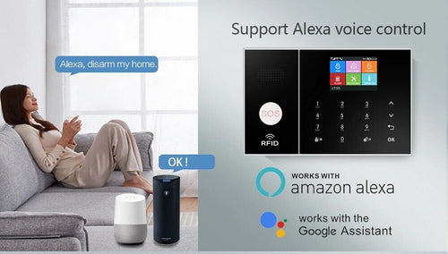 Home Security Alarm System Burglar Supports Alexa GSM Tuya Smart Life App
