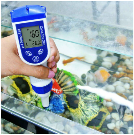 pH EC TDS Salinity mV ORP Temperature 6 in 1 Meter Water Tester Waterproof IP57