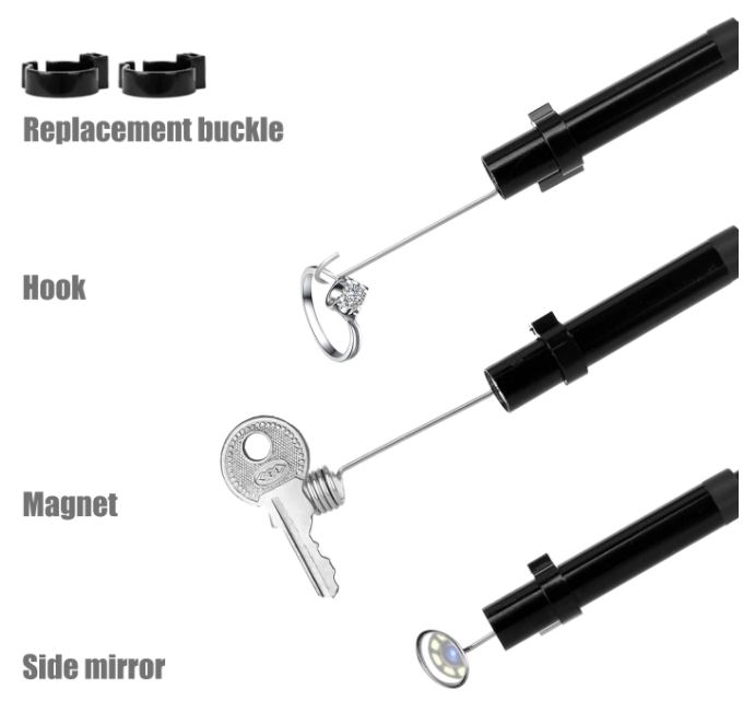 Endoscope Industrial 4.3 Inch LCD Color Screen 5m Cable  1080P with 8 LEDs
