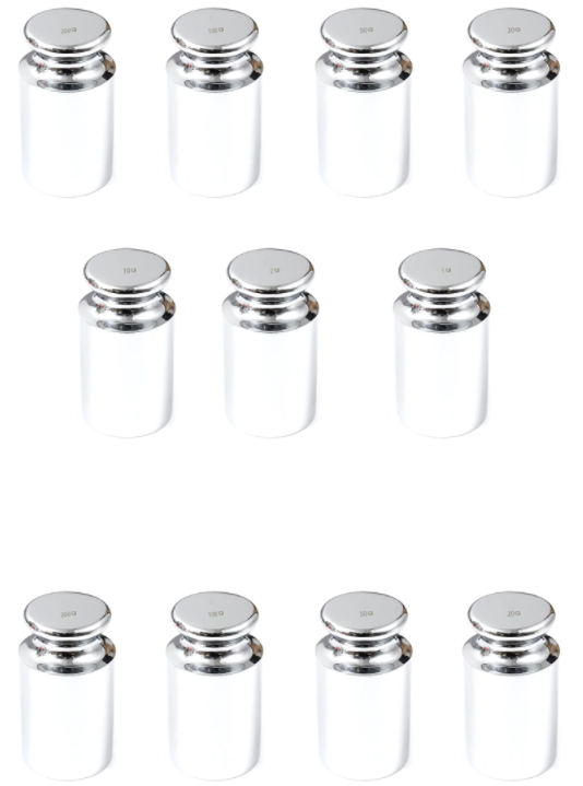 Calibration Weight 500g x 11 Precision Chrome Plated Steel for Balance Scales