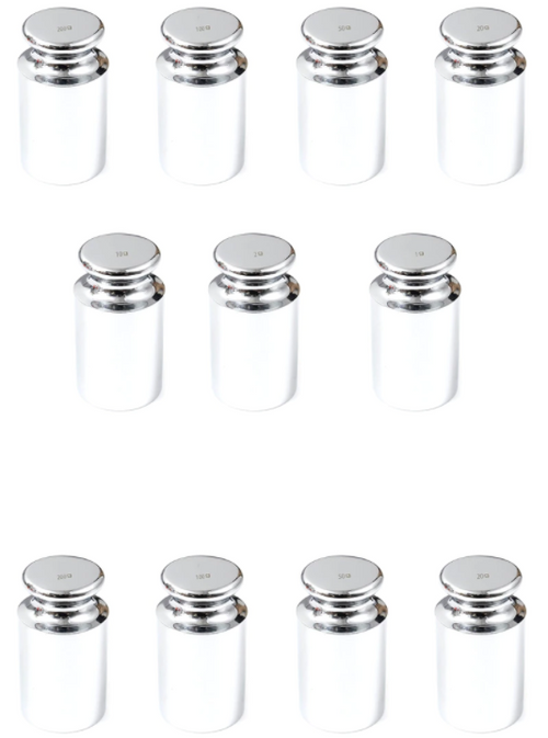 Calibration Weight 500g x 11 Precision Chrome Plated Steel for Balance Scales