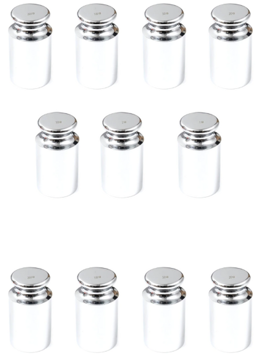 Calibration Weight 500g x 11 Precision Chrome Plated Steel for Balance Scales