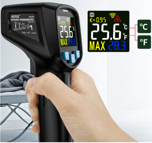 Non Contact Infrared Thermometer -50 to 400 °C Temperature Laser Gun  MESTEK IR
