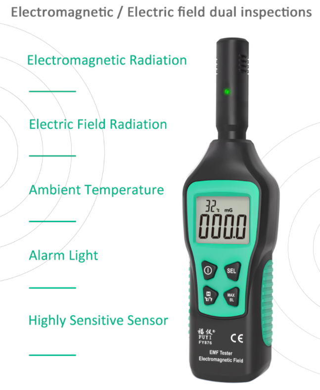 Electromagnetic Field Radiation Monitor Detector EMF Tester Meter LCD FUYI
