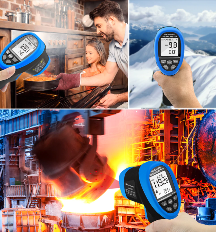 Infrared Thermometer -50-800℃  IR Temperature Gun Noncontact HP-985C
