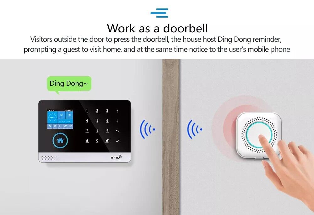 Wireless Alarm System Smart WIFI Home Office Burglar Security Alarm DIY