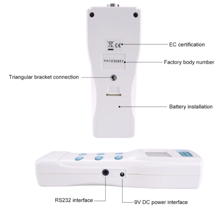 Dissolved Oxygen Meter Measures Temp & DO 99 Memory Function Probe AZ8403
