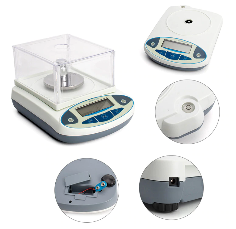 Electronic Scales 3000g Lab Balance 3kg x 0.01g Precision  Analytical Weighing