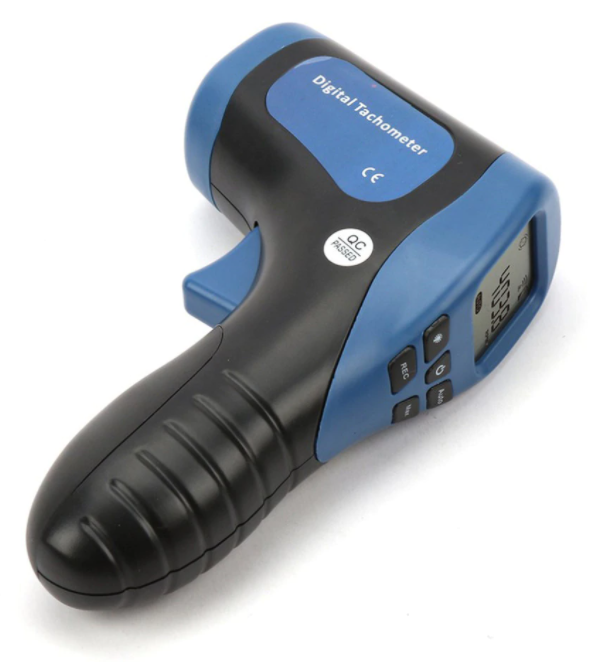 Photo Tachometer Non-Contact Laser Digital 99999RPM Tach Tester Meter LCD