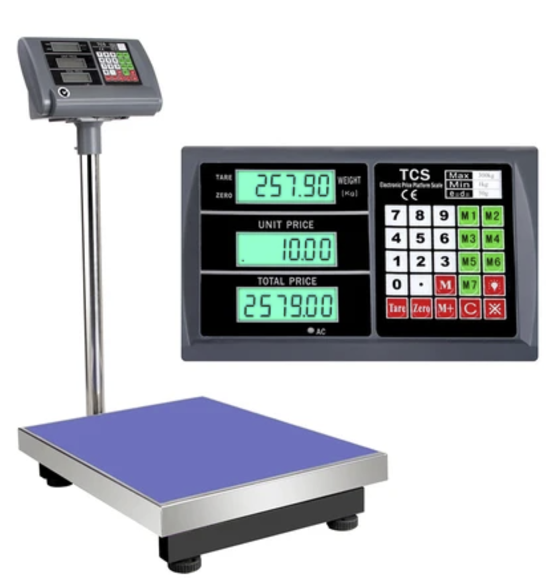 Electronic Computing Digital Platform Floor Scales Weighing 150kg x 50