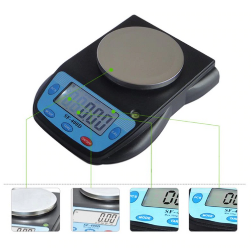 Digital Electronic Scales 600g x 0.01g Balance Weigh LCD Display Lab Industrial