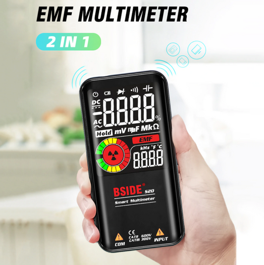 EMF Multimeter Electromagnetic Radiation Detector Radiation Monitor 9999 Counts