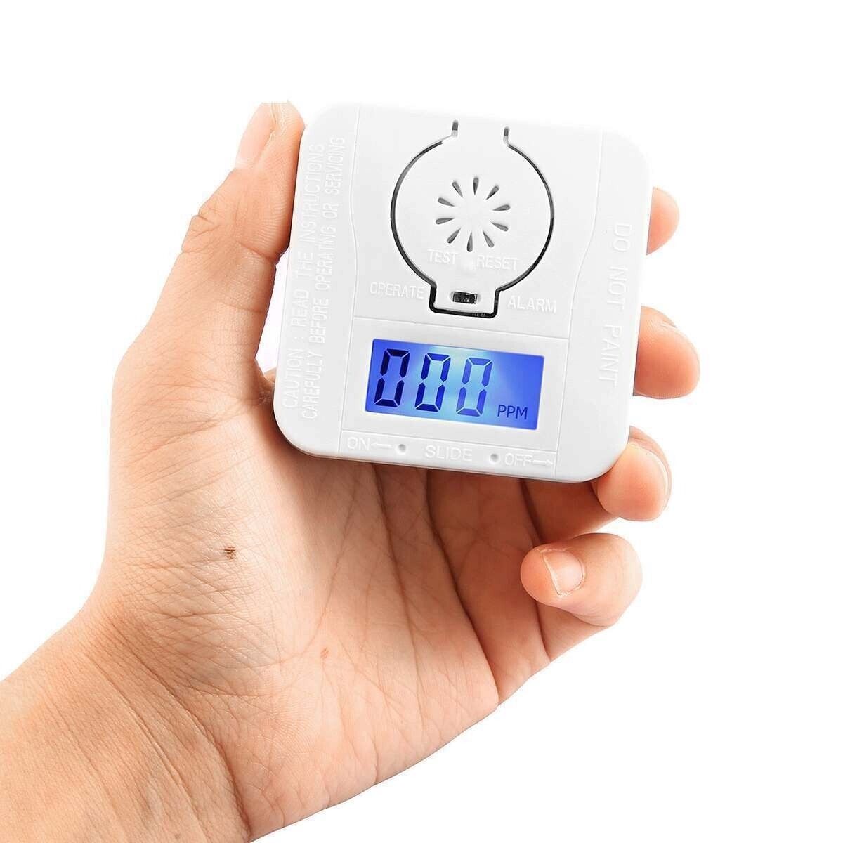 Carbon Monoxide Smoke Detector Alarm Poisoning Gas Warning Sensor Photoelectric