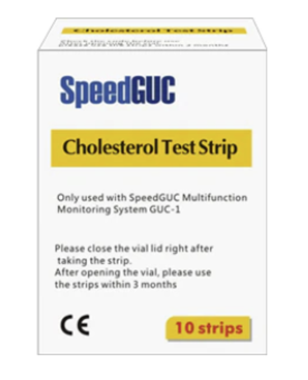 Cholesterol Test Strips 10 Strips 10 Lancet for the SpeedGUC Multifunc