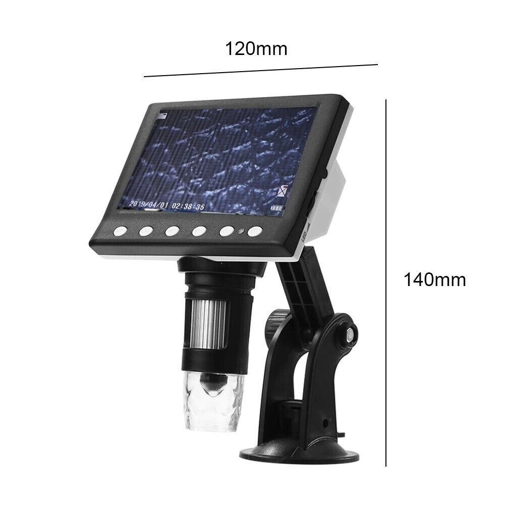 Microscope Digital 4.3 inch Electronic Magnifier 1000X with 8 LED Magnifier