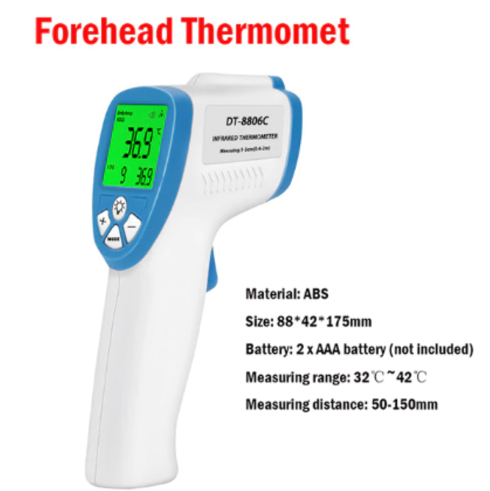 Digital Forehead Thermometer Non Contact Infrared For Baby & Adult Temperature