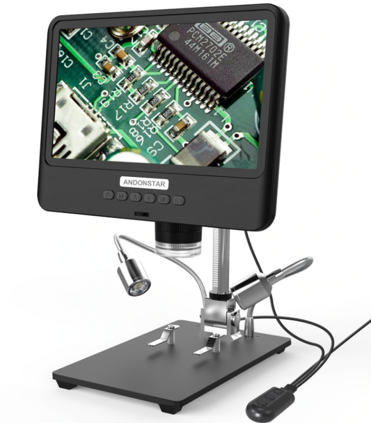 Microscope Digital 8.5 Inch LCD 5X-1200X Stereo LCD Display Screen 1080P