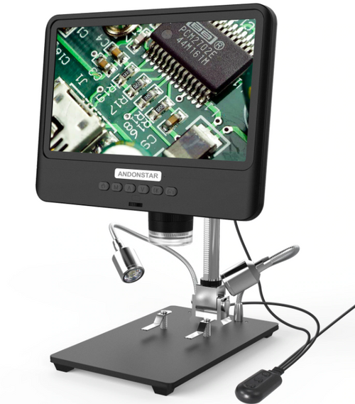 Microscope Digital 8.5 Inch LCD 5X-1200X Stereo LCD Display Screen 1080P
