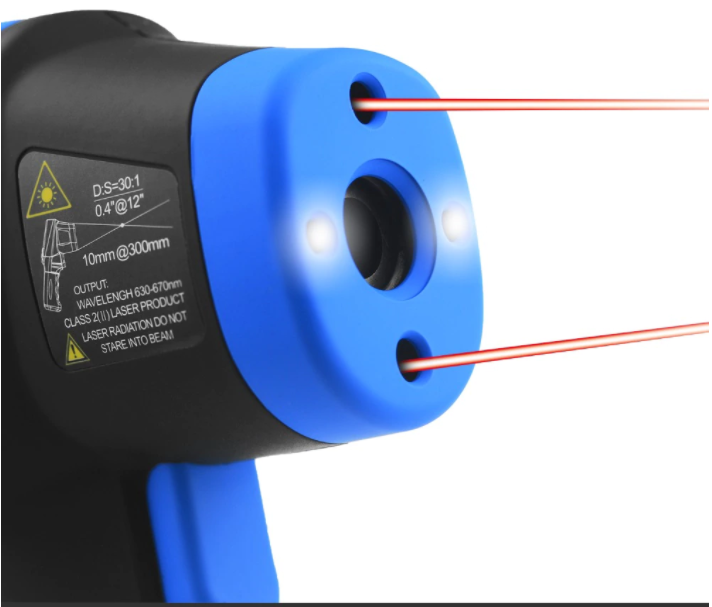 Infrared Thermometer -50-1500℃ Pyrometer IR Temperature Gun Noncontact HP-1500