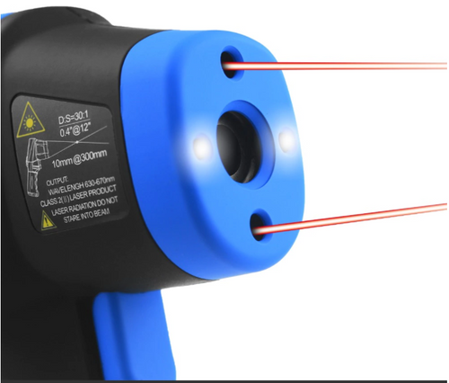 Infrared Thermometer -50-1500℃ Pyrometer IR Temperature Gun Noncontact HP-1500