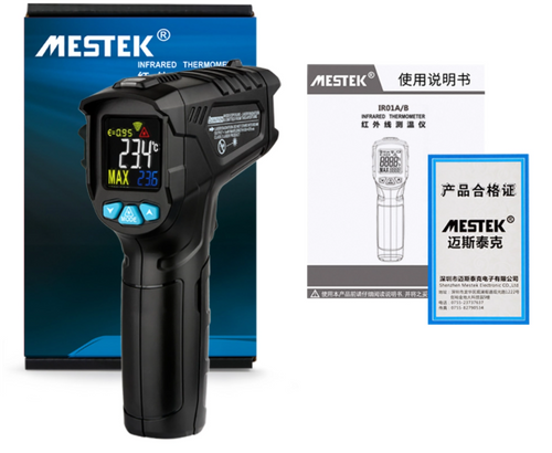 Non Contact Infrared Thermometer Temperature Meter IR Gun -50 to 380 °C Mestek