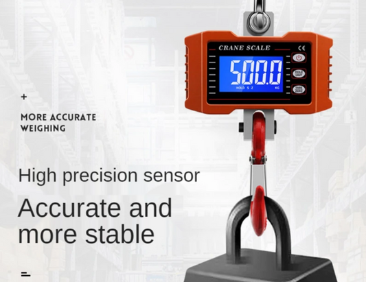 Hanging Scale LCD Digital 1000KG x 0.1KG High Precision Portable Crane scale