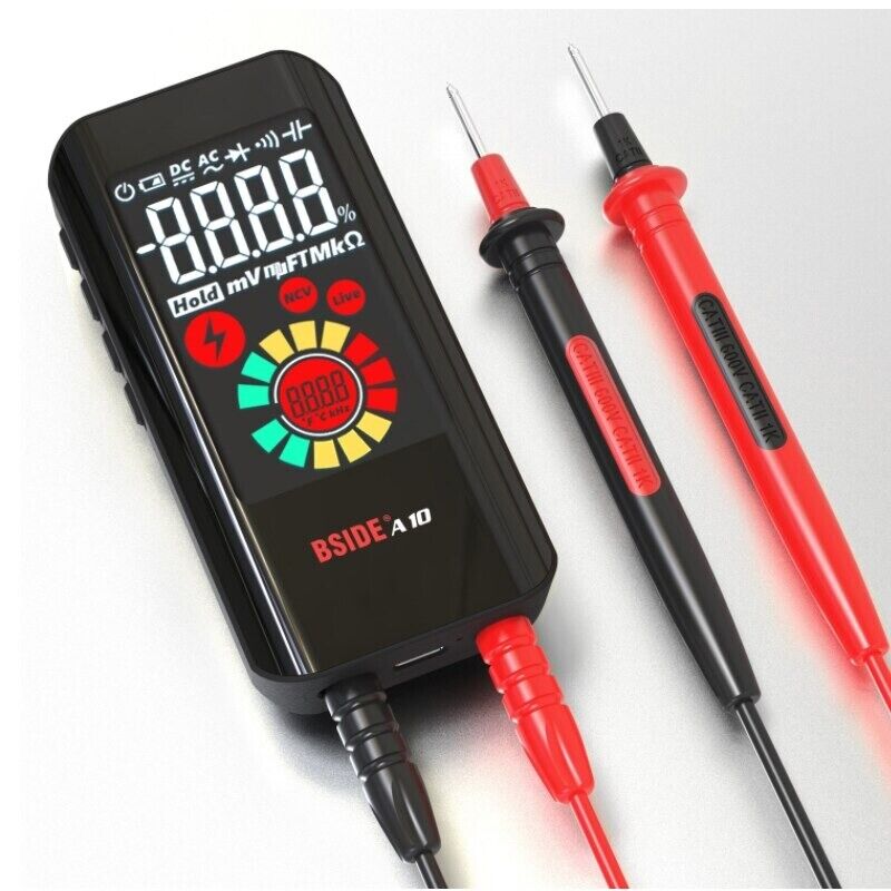 Smart Digital Multimeter NCV Tester Voltmeter AC/DC Voltage Resistance BSIDE A10