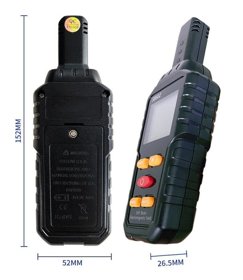 EMF Meter Electromagnetic Field Detector Smart 3 in 1 Digital Counter Emission