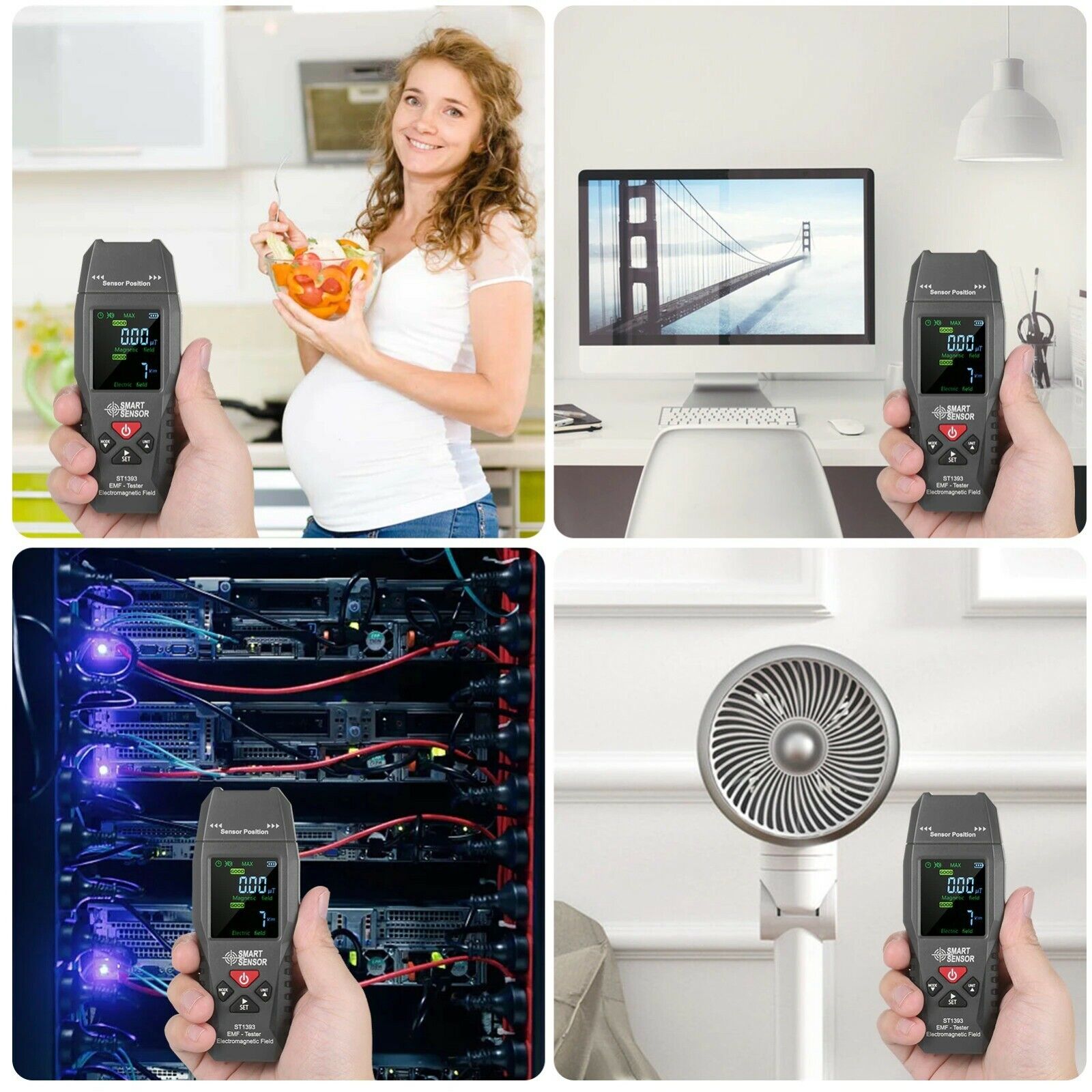 EMF Handheld Meter Detector Electromagnetic Field Radiation Tester  ST1393