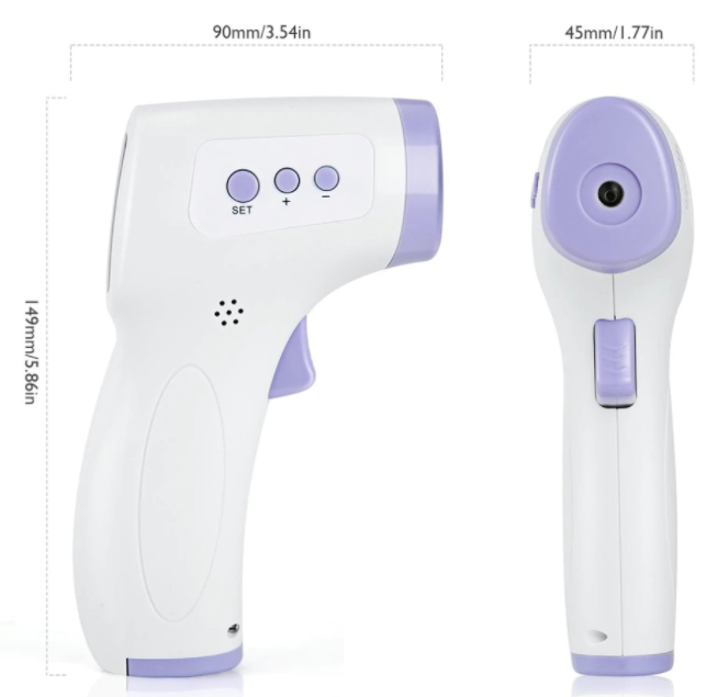 Digital Forehead Thermometer Non Contact Infrared For Baby & Adult Temperature