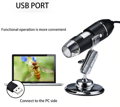 1600 x Magnification USB Digital Microscope OTG Endoscope 8-LED Light AU