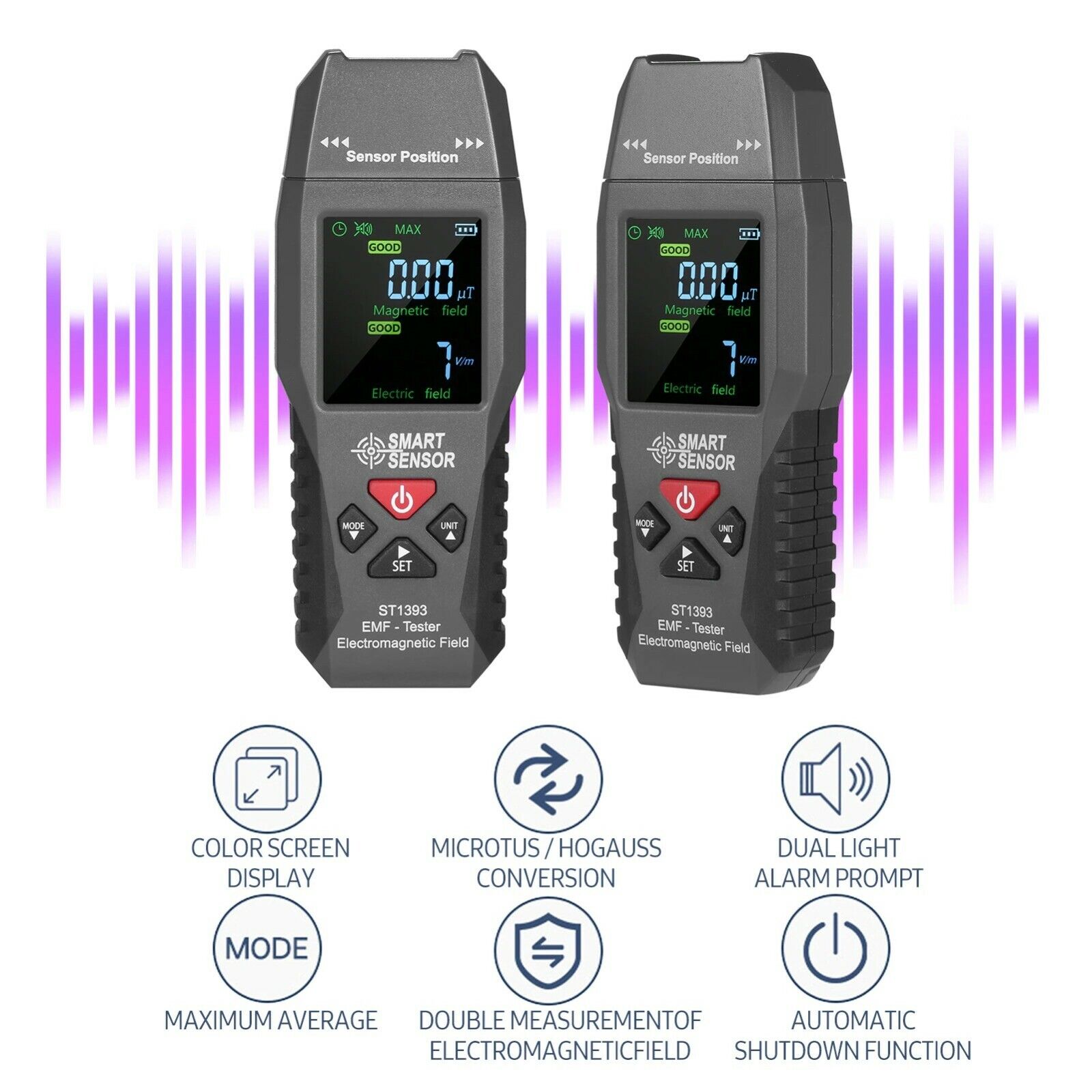 EMF Handheld Meter Detector Electromagnetic Field Radiation Tester  ST1393