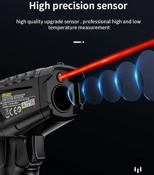 Non Contact -50 to 800°C Humidity Temperature Infrared Thermometer IR Laser Gun