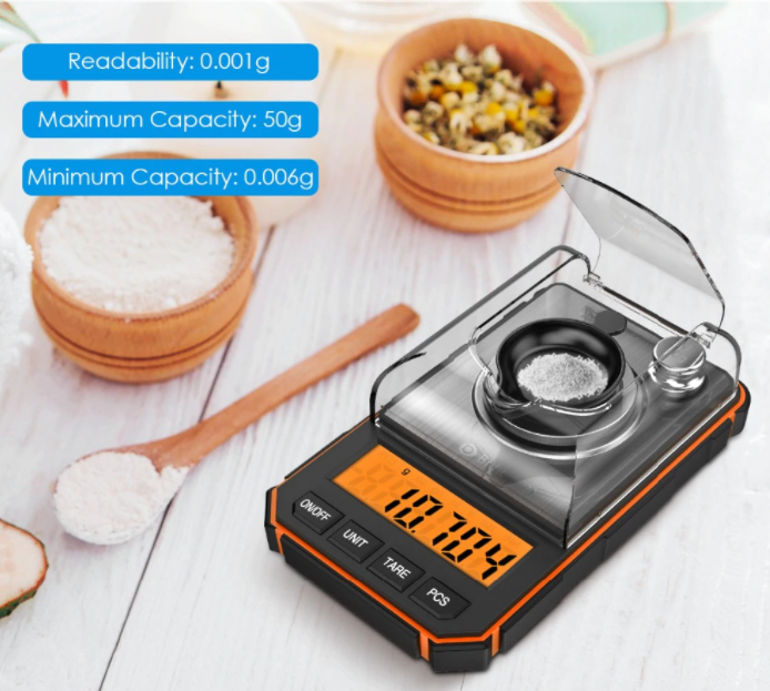 Electronic Scales Mini Lab Balance 50g x 0.001g High Precision Analytical Weigh