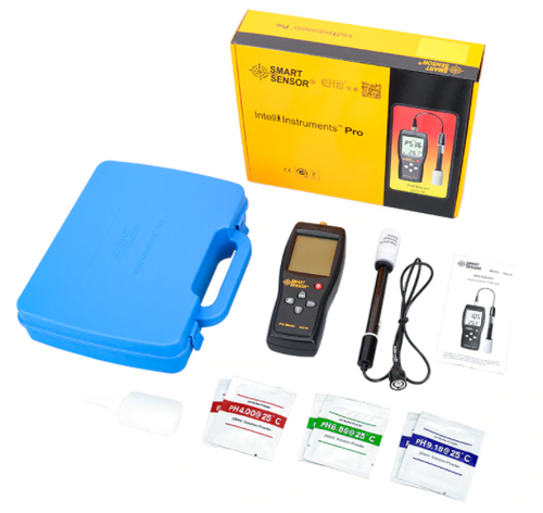 pH Temp Meter Tester Monitor LCD Measure Instrument Water Smart Sensor Kit AS218