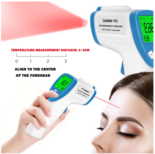 Digital Forehead Thermometer Non Contact Infrared For Baby & Adult Temperature