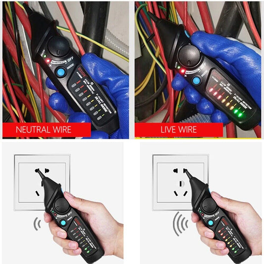 Non-Contact Voltage Detector Indicator Smart Test Pencil NCV Continuity Tester