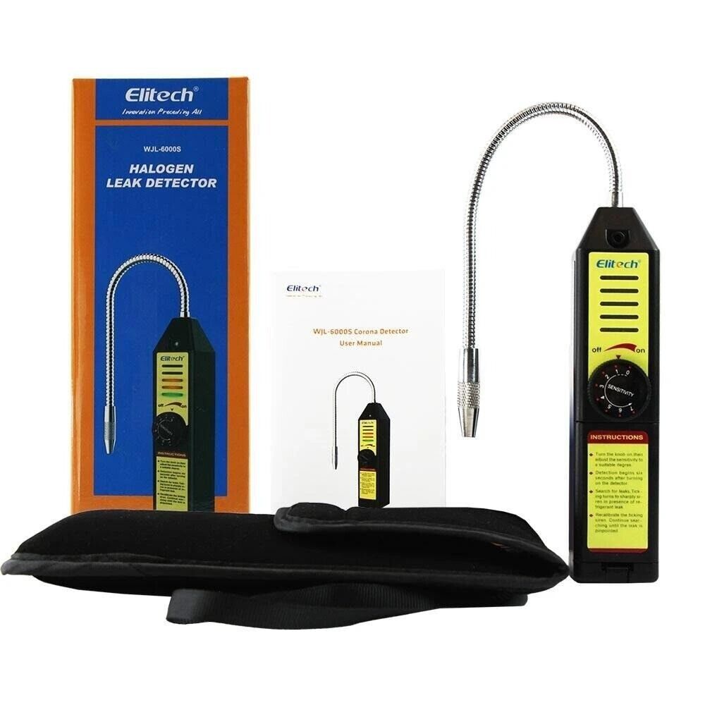 Halogen Freon Leak Detector Refrigerant Gas Leakage Tester Elitech WJL-6000