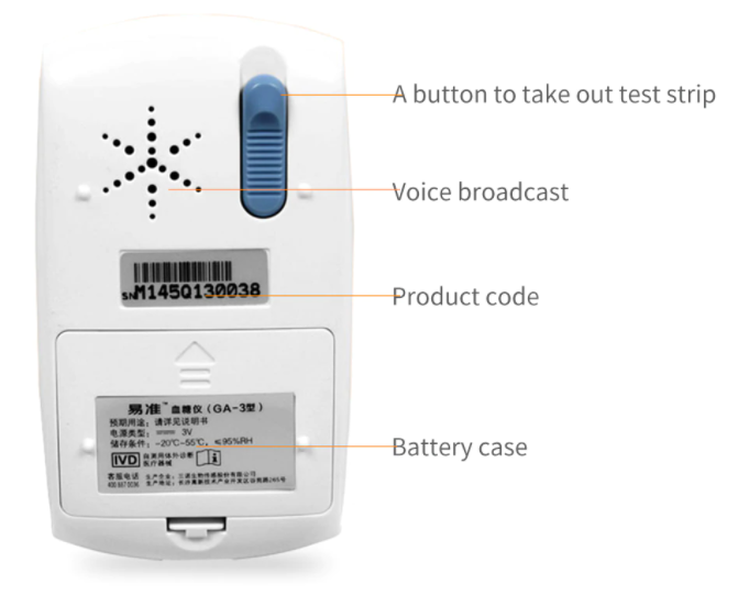 Blood Glucose Monitor Diabetes Testing Blood Sugar Meter 100 Test Strip & Lancet
