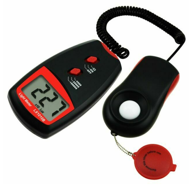 Digital Light Lux Meter Luxmeter 0~100,000 With Selectable Range & Test Sensor
