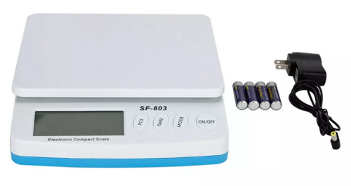Electronic Digital Scale Balance 10kg x 1g Weighing Counting Stainless Steel Pan