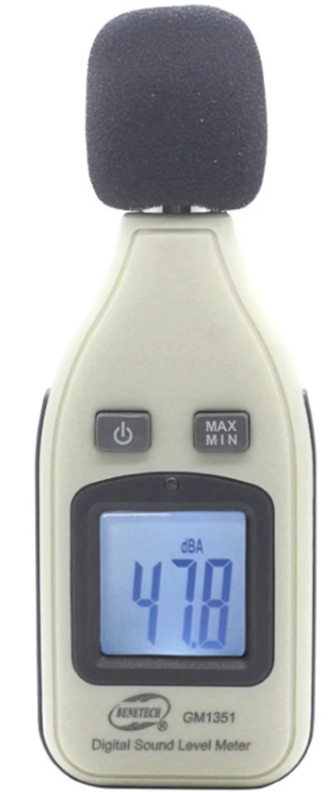 Digital Sound Level Meter 30Dba~130Dba ±1.5Db Decibels Max Hold GM1351 Benetech