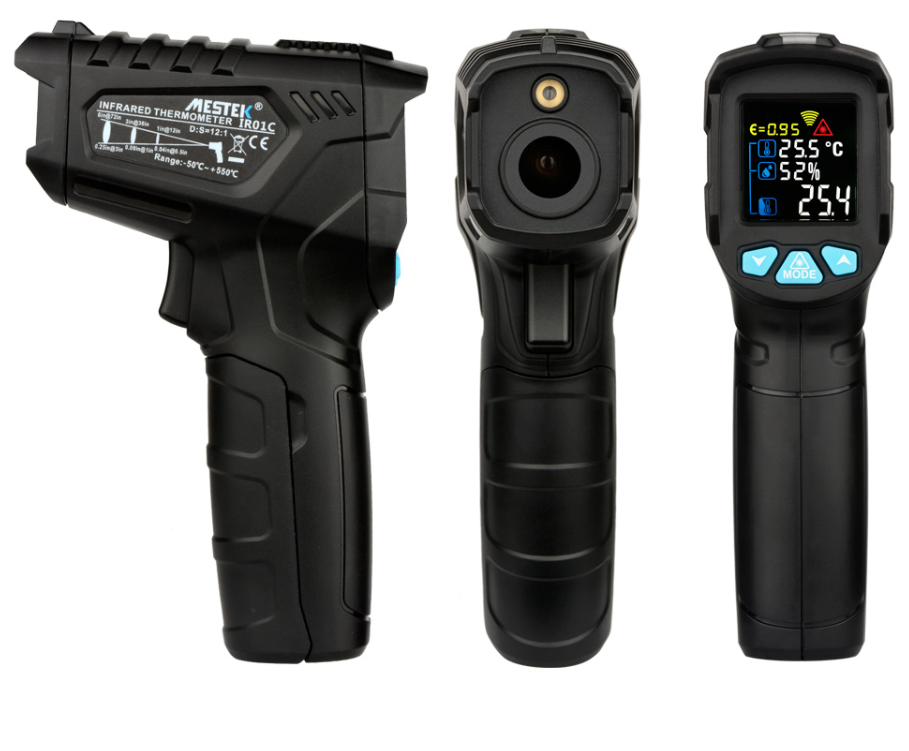Non Contact -50 to 800°C Humidity Temperature Infrared Thermometer IR Laser Gun