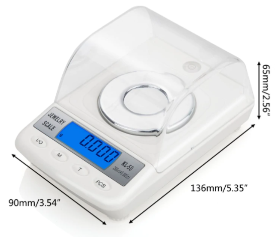 Electronic Scales Mini Balance 50g x 0.001g High Precision Analytical Weighing