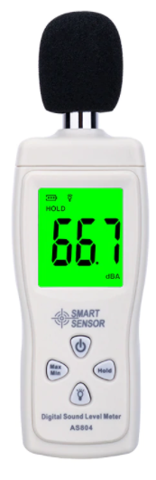 Digital Sound Noise Level Meter Testing Monitor 30-130dBA SMART SENSOR AS804