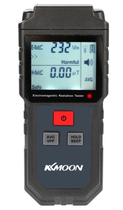 EMF Tester Meter Electromagnetic Radiation Electric & Magnetic Detector Reader