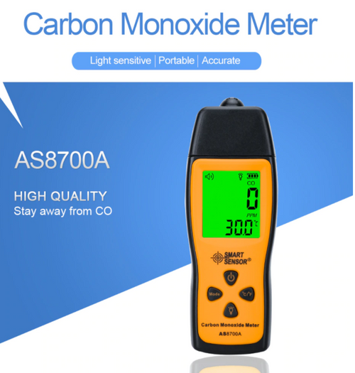 Carbon Monoxide CO Gas Meter Tester Monitor Detector Gauge 0-1000ppm AS8700A
