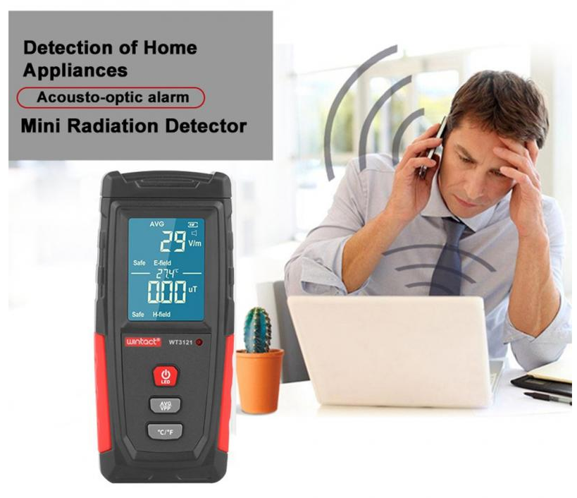 Rec Meter Example EMF Tester Meter Electromagnetic Field Radiation Detector Handheld Rec