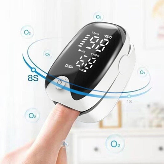 Pulse Oximeter Blood Oxygen Saturation Meter Heart Rate Monitor LED Display